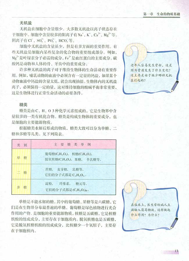 人教版生物必修一电子课本13