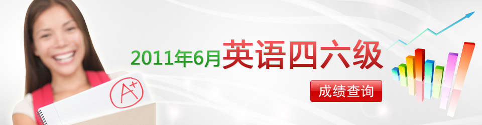2011年6月全国英语四六级考试成绩