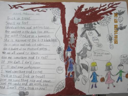 中学生万圣节英语手抄报:万圣节短句
