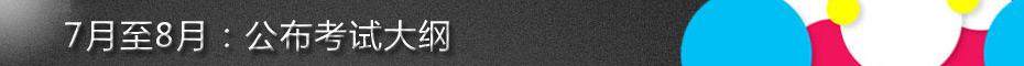 7月至8月：公布考试大纲