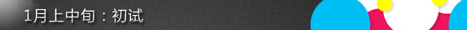 1月上中旬：初试