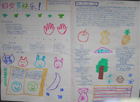 <em>关于三八妇女节的</em>手抄报:妇女节快乐 _ 新东方