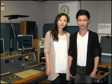 李文慧(左)和吕心然在BBC演播室