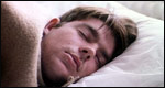A man sleeping