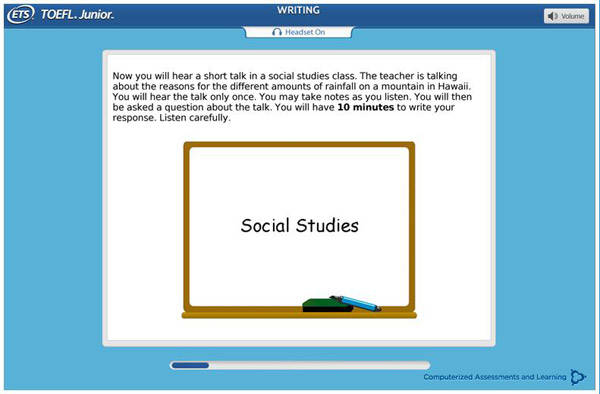 TOEFL Junior写作考试（机考）解析及备考策略