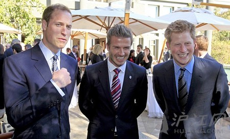 贝克汉姆戏言:威廉王子夫妇应给新生儿取名为