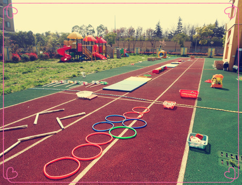 新东方满天星幼儿园举行自制晨锻器材分享活动