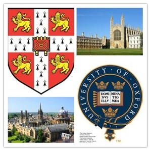 The Oxbridge指的是the Oxford University（牛津大学）和the Cambridge University（剑桥大学）