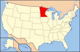 明尼苏达州在美国的位置