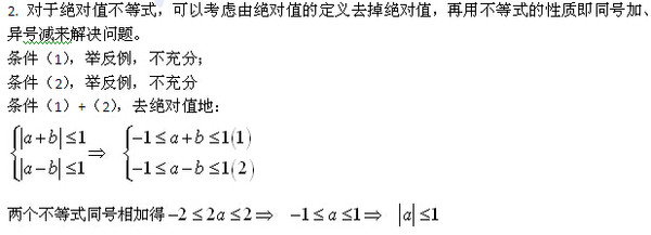 2015年管理类联考数学真题解析之三角不等式