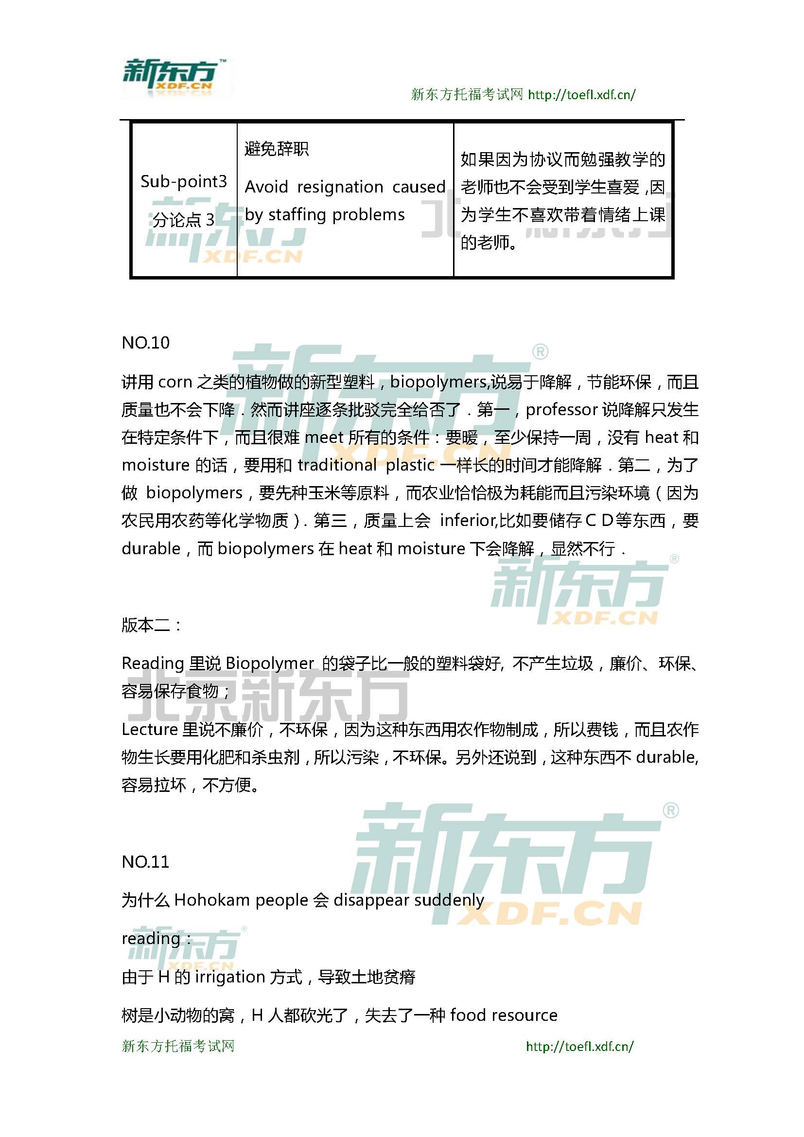 新东方托福机经预测：2015年1月31日、2月1日托福写作小范围预测(12套题)