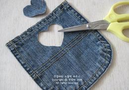 旧牛仔裤&台历 打造个性收纳MEMO板   