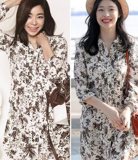 雪莉VS李慧英 相同衣服穿出不同感觉     