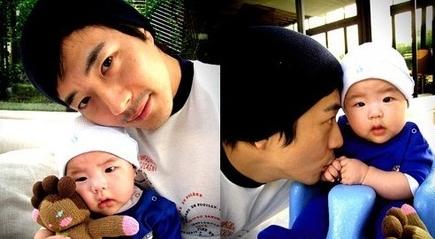 盘点韩国明星亲子照     