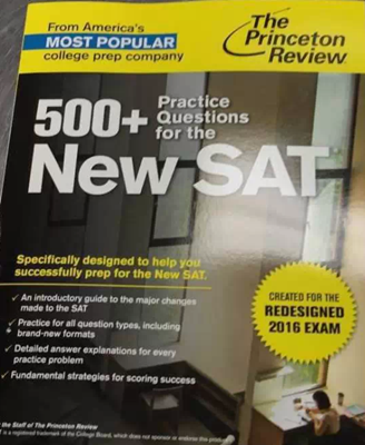 Princeton review 500题的SAT备考书籍