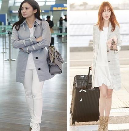 四月韩国女星机场着装大比拼    