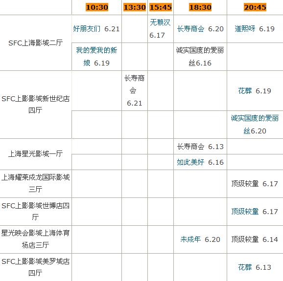 第18届上海国际电影节韩国影片排片表！