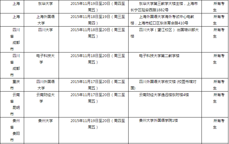 <a href=http://www.ieltschn.com target=_blank class=infotextkey>雅思</a>口语考试安排通知 � 11月21日场次