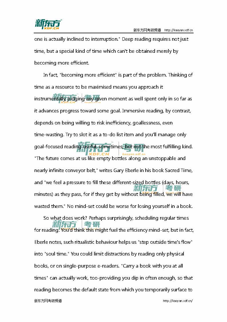 新东方：2016考研英语(二)真题及参考答案