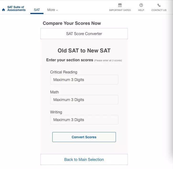 最新出炉的SAT Score Converter使用方法演示