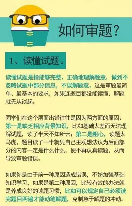 考试高分必备：正确的审题方法