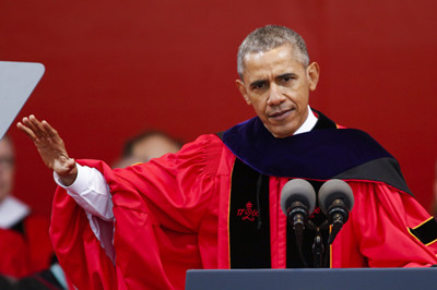 贝拉克·奥巴马(Barack Obama)在罗格斯大学