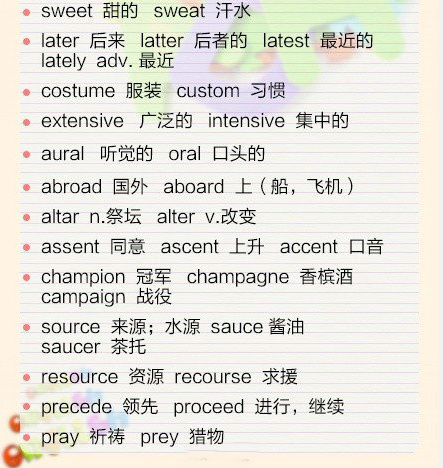 2017考研英语词汇分享