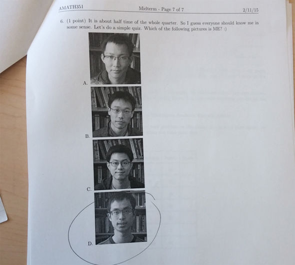 美国教授设置“奇葩”考题难倒逃课学生