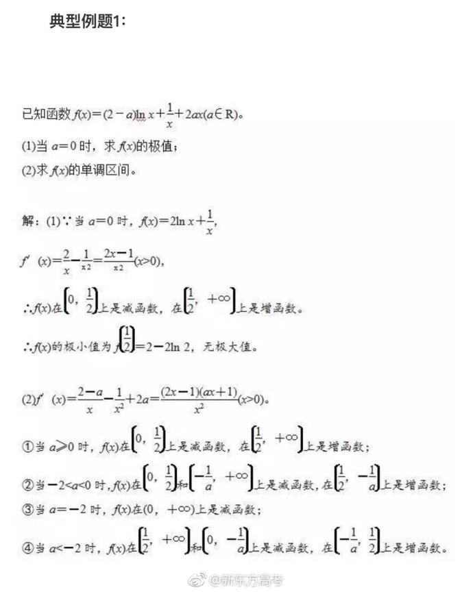 高考数学重要考点：导数解题技巧