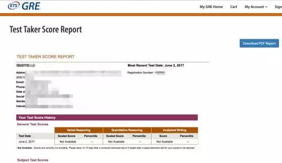 GRE考试查分方法详解(图)
