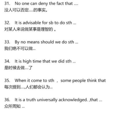 新东方：50个四六级写作常见功能句