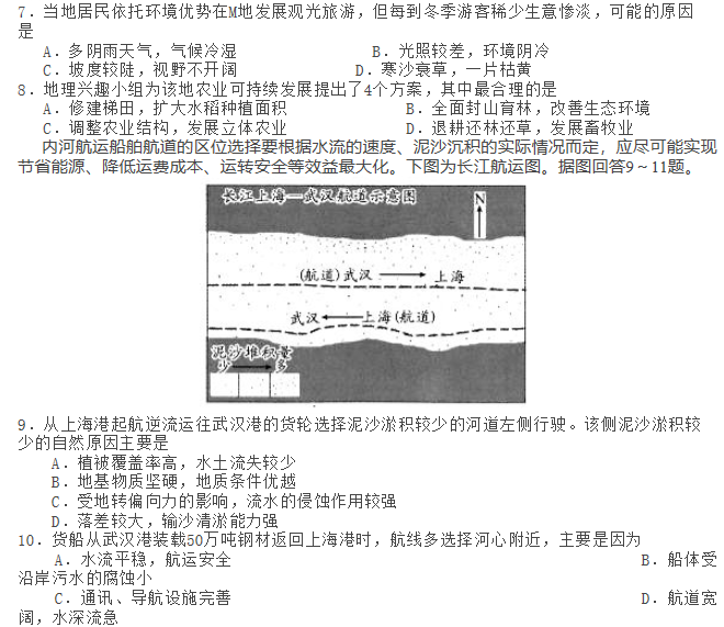 湖南高考文综模拟冲刺试卷(一)