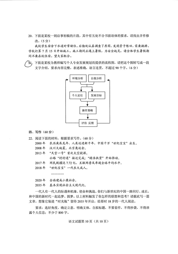 全国卷1高考语文试题及答案