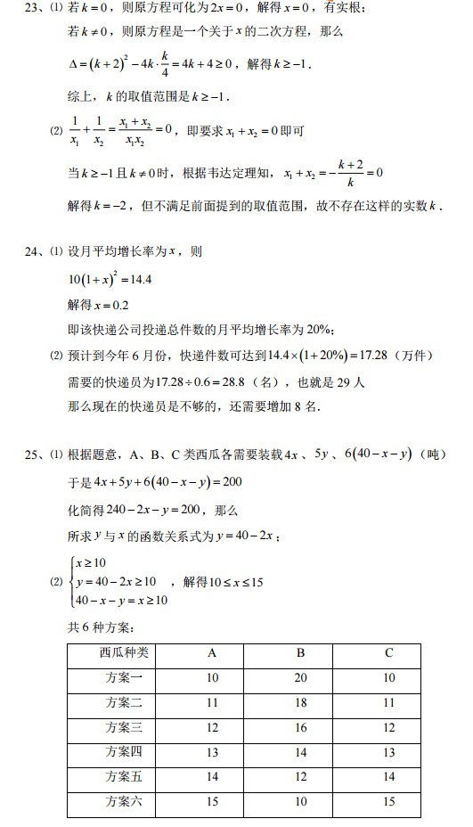 长沙雅礼集团初二上学期数学期中试卷答案