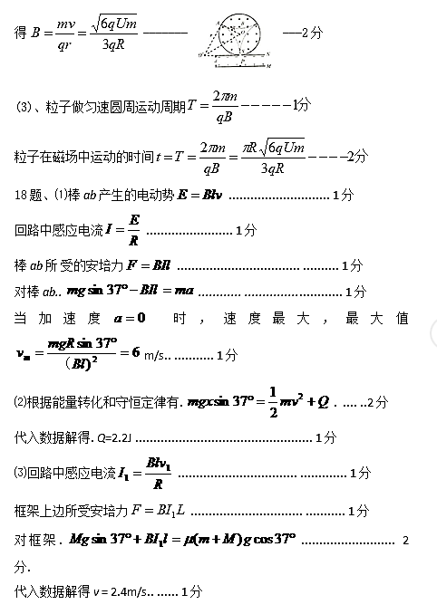 2017年醴陵一中高二上物理（理）期末试卷