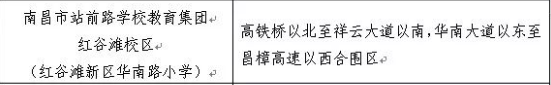 教育集团红谷滩校区学区范围