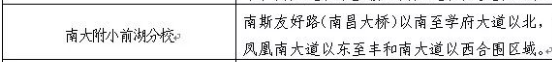 南大附小前湖分校学区范围