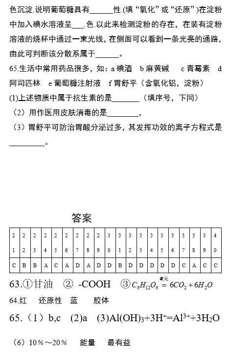 2017年衡阳八中高二上化学期中试题