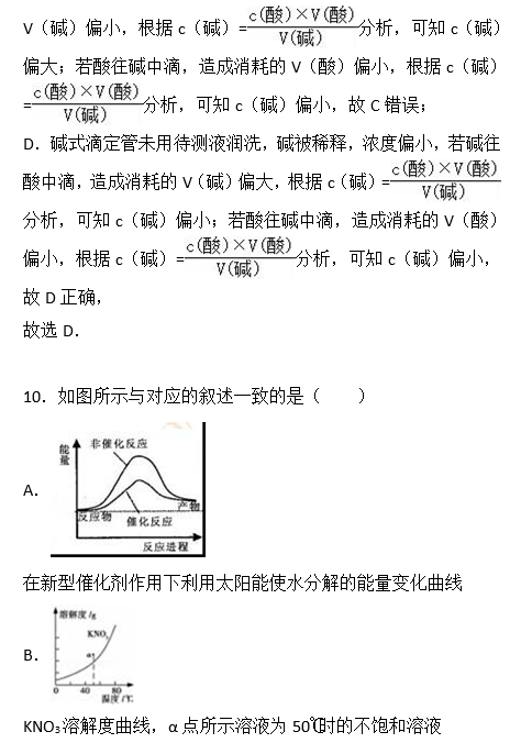 2016年衡阳二中高二上化学月考试题