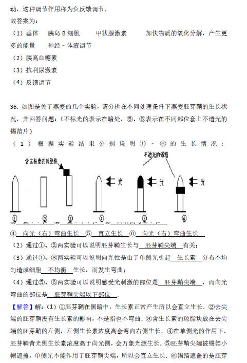 2016年衡阳二中高二上生物期末试卷