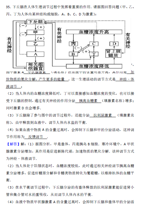 2016年衡阳二中高二上生物期末试卷