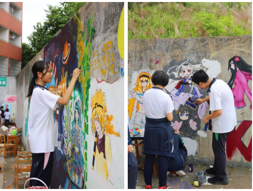 青竹湖湘一2018年第十二届校园文化艺术节涂鸦比赛回眸