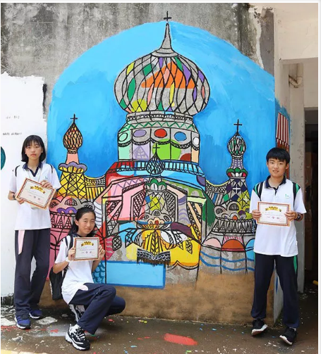 青竹湖湘一2018年第十二届校园文化艺术节涂鸦比赛回眸