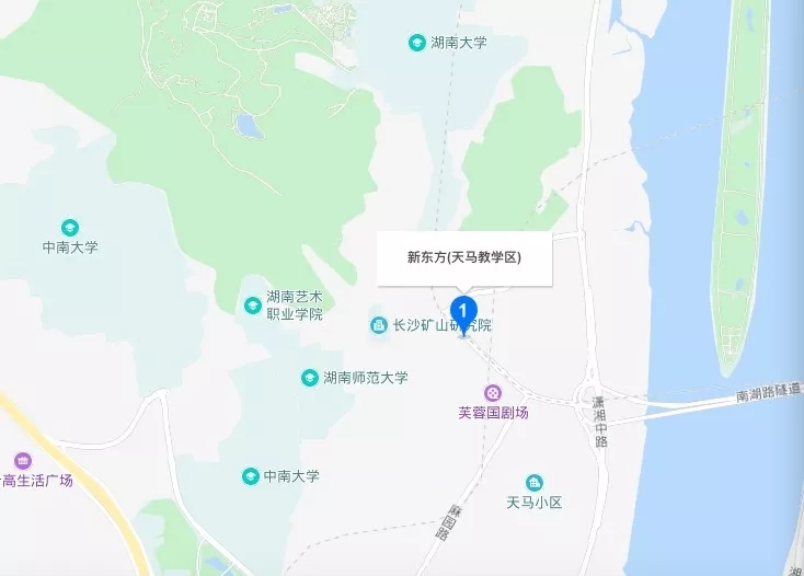 长沙新东方天马校区位置
