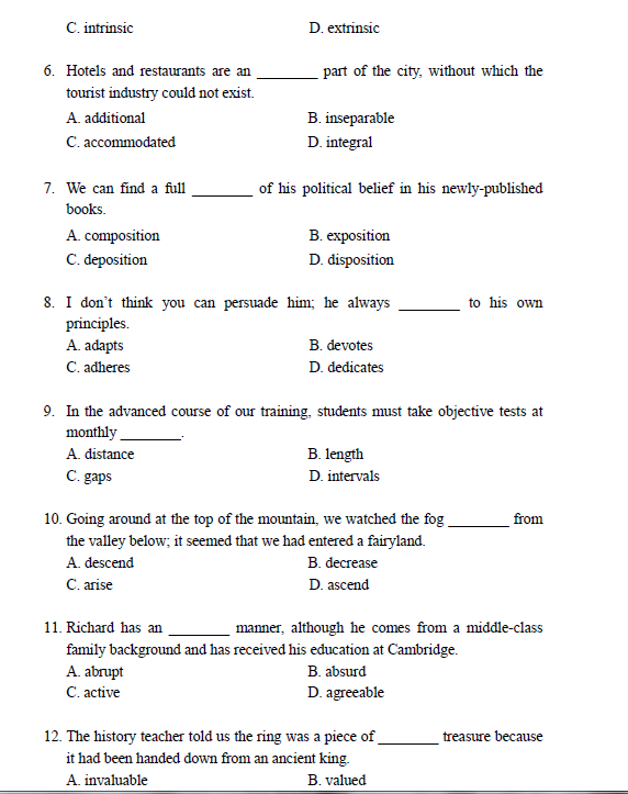 CATTI翻译资格（水平）考试二级笔译综合能力样题