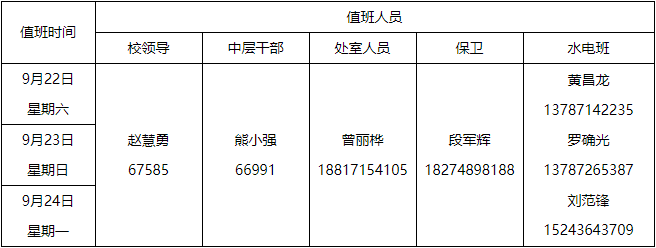 2018长沙南雅中学中秋节放假通知