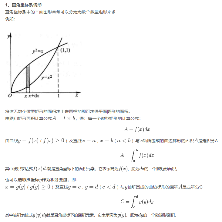 2019考研高数之定积分在几何的应用（1）