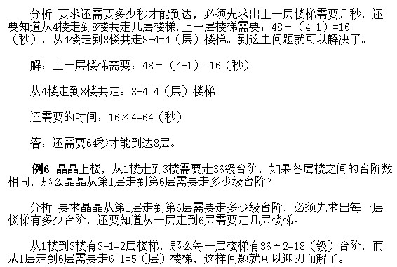 2018三年级数学奥数知识点指导：上楼梯问题