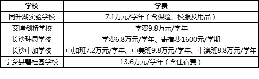 长沙公办/民办国际学校招生方式&学费对比分析