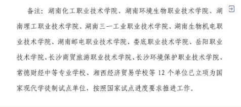 第一批湖南省现代学徒制试点启动